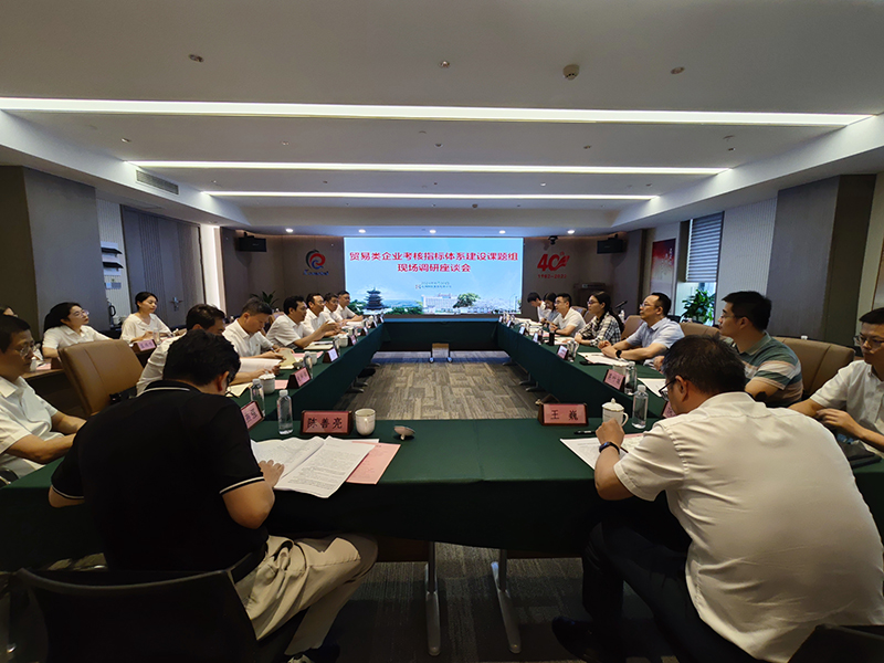 省國資委黨委委員、副主任顧濤帶隊來冶金物資現(xiàn)場調研杭鋼下屬貿易類企業(yè)考核指標體系建設